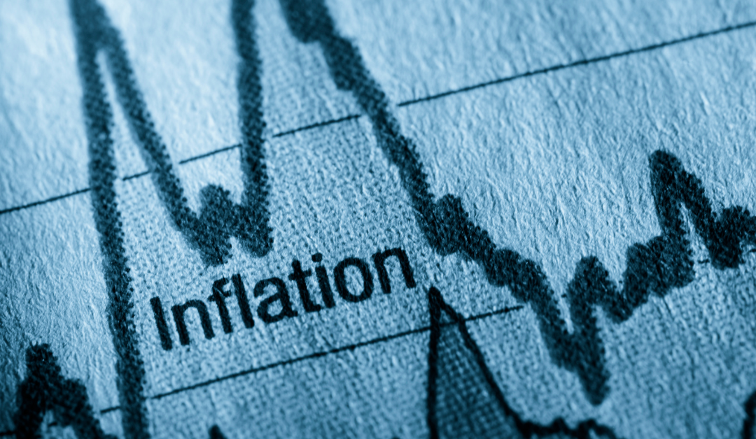 Inflation graph showing higher inflation rate in australian property